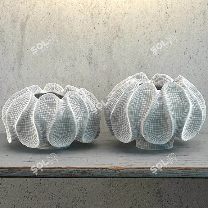 Enchanting Chakra Vases: EDG's Artistic Touch 3D model image 3