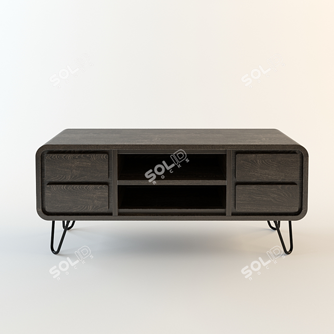 Loft Designe 240 - Modern TV Console 3D model image 1