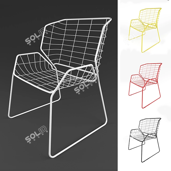 Cibidi's Organic Chair: Elegant and Eco-Friendly 3D model image 2