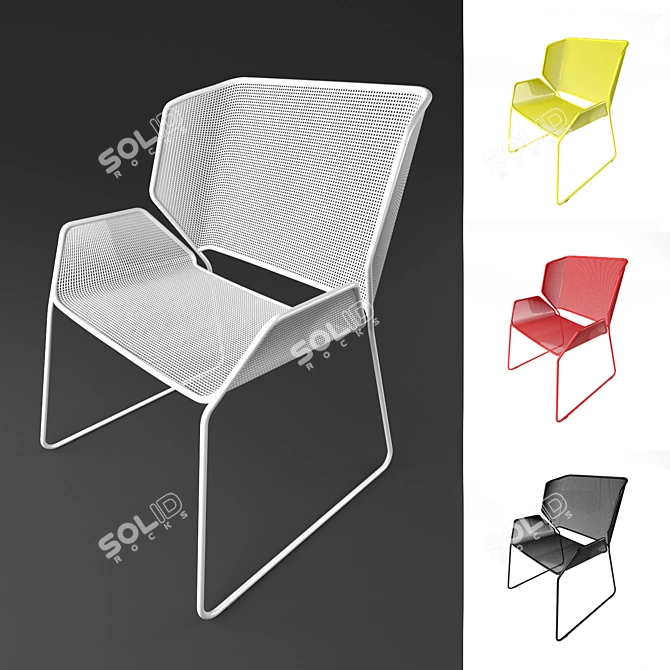 Cibidi's Organic Chair: Elegant and Eco-Friendly 3D model image 3