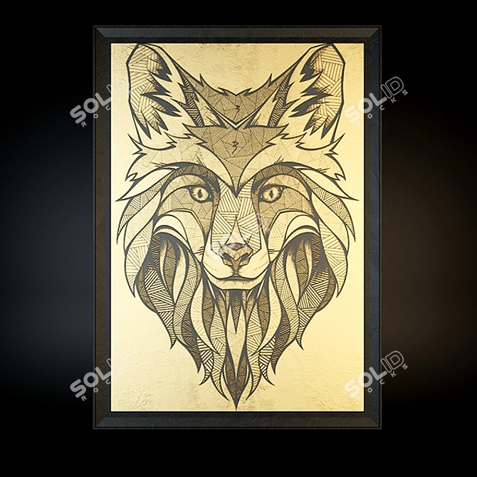 Sleek Fox Frame: A Perfect Accessory 3D model image 1