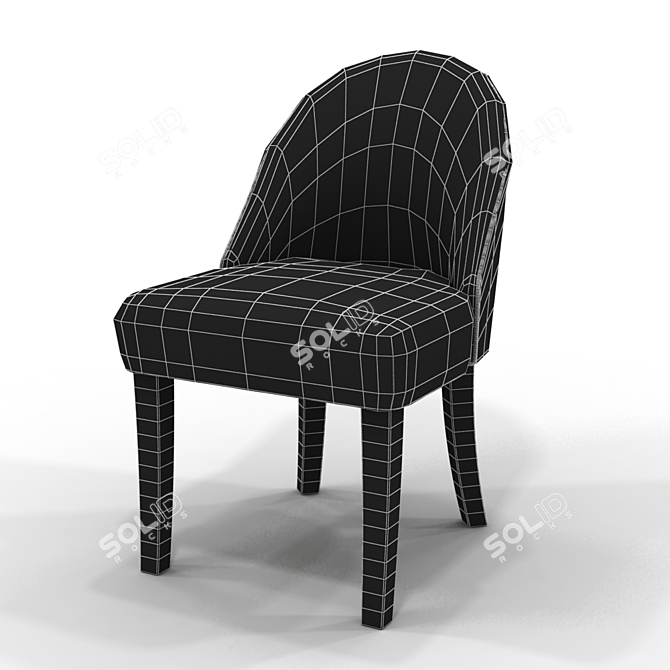 "LANCASTER" ZM Chair - Stylish and Compact 3D model image 2