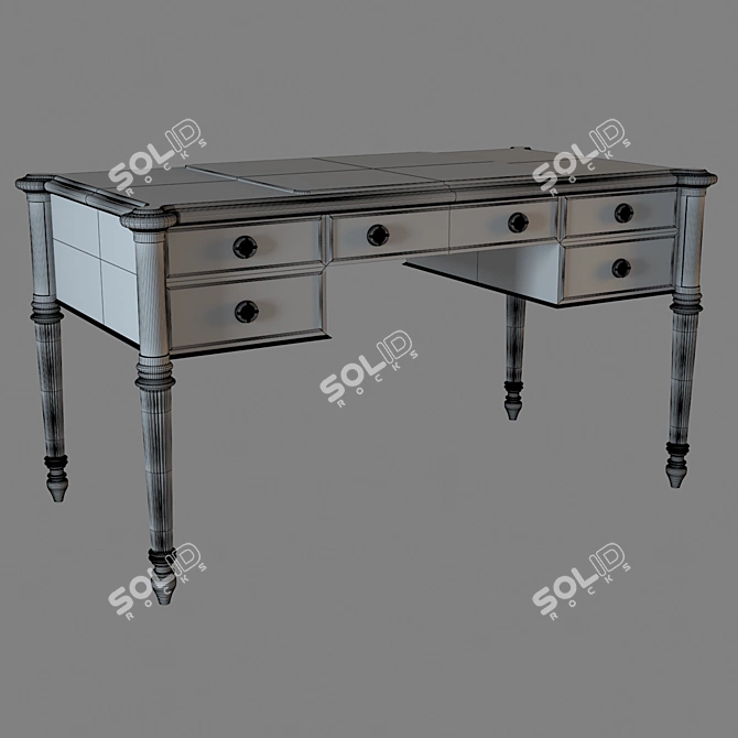 Elegant Scarborough House Lady's Desk 3D model image 3