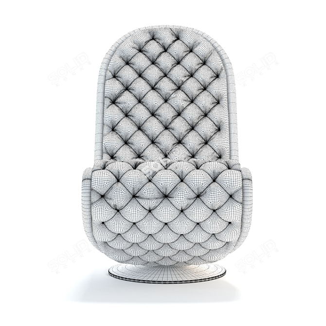 Verpan SYSTEM 1 2 3 Armchair: Sleek Design, Ultimate Comfort 3D model image 2