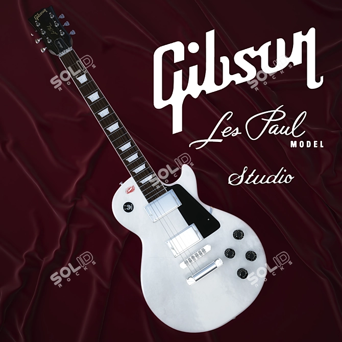 Gipson Les Paul Studio: Alpine White 3D model image 1