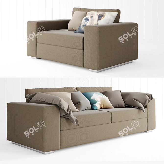 EcoForest Sofa 3D model image 1