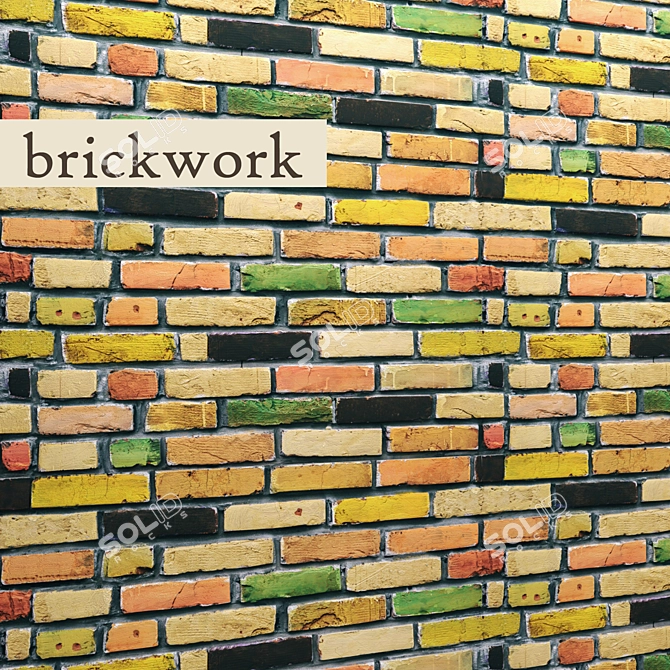 Solid Brickwork: Durable and Reliable 3D model image 1