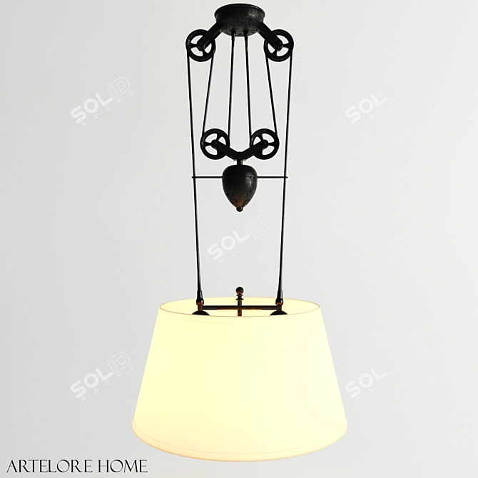 Elegant Gabriela Ceiling Lamp 3D model image 1