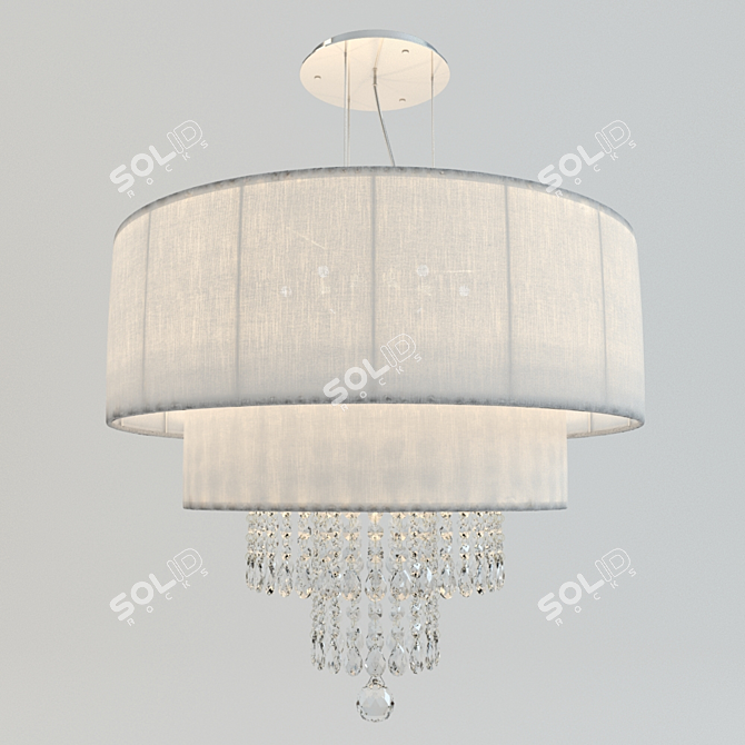 Elegant Opera Chandelier & Sconce 3D model image 2