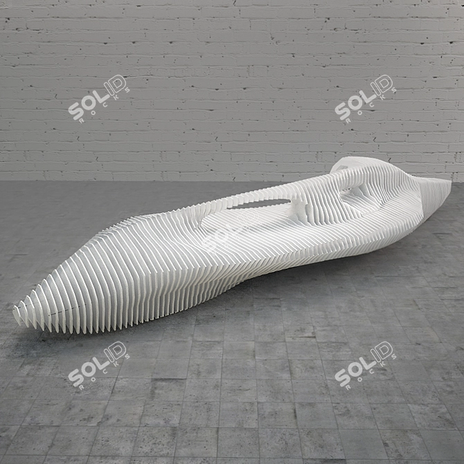 Parametric Bench 3D model image 1