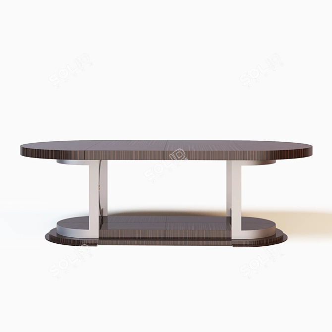 Elegant Aragona Vittoria Dining Table 3D model image 3