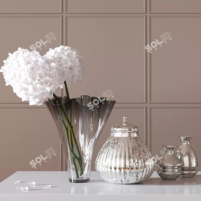 Title: Elegant Kelly Hoppen Decor Set 3D model image 1