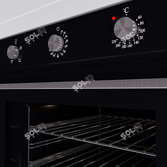 Fornelli Soprano: Compact and Efficient Oven 3D model image 3