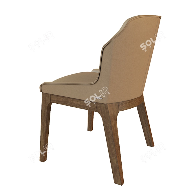 Elegant Musa Chair - 560x600x800 3D model image 2