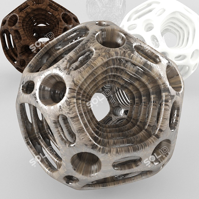 Rustic Nest Decor Ball 3D model image 1