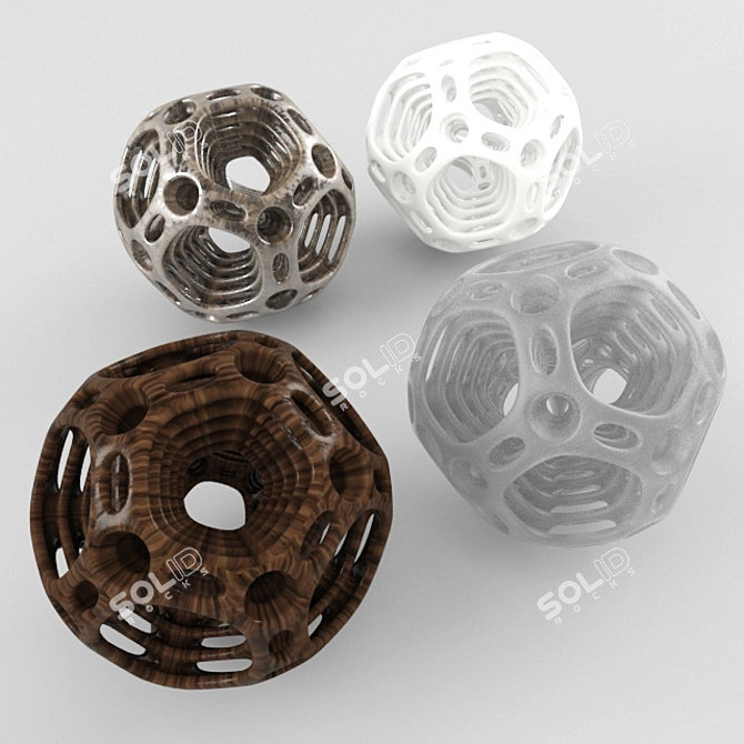 Rustic Nest Decor Ball 3D model image 2