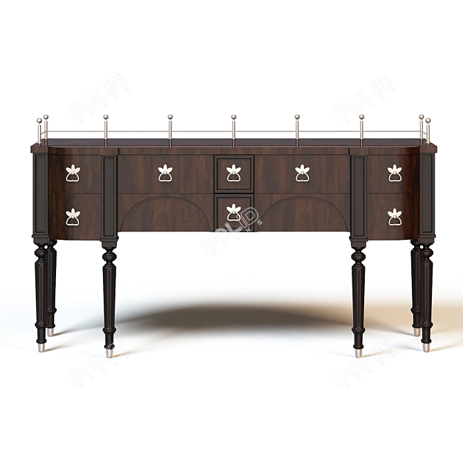 Elegant Maitland Smith Chest 3D model image 1