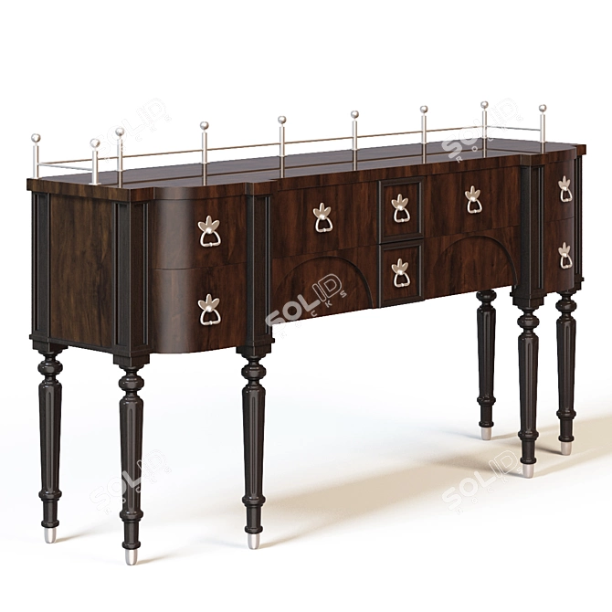 Elegant Maitland Smith Chest 3D model image 2