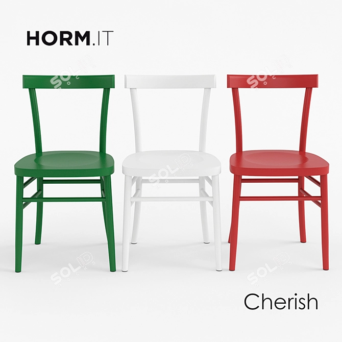 Modern Comfort: Horm Cherish Chair 3D model image 1