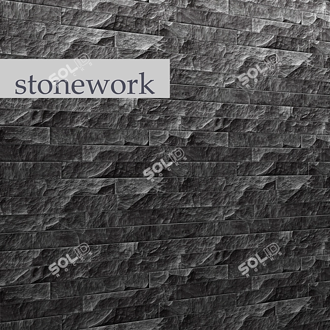 Stonecraft: Authentic Masonry Work 3D model image 1