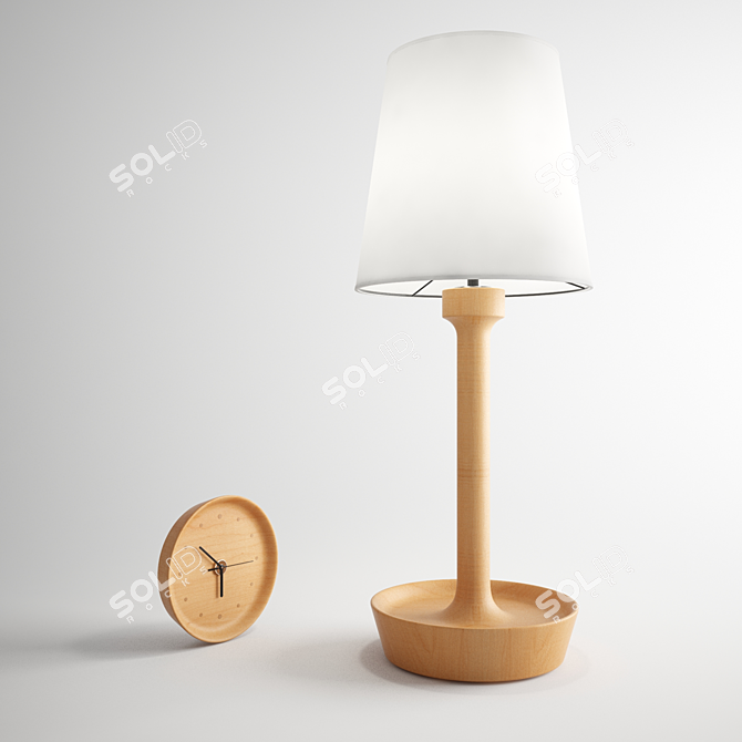 Versatile Bela Tray Lamp 3D model image 1