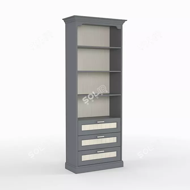 Title: Teddy TSL-4 Organizer Rack 3D model image 1