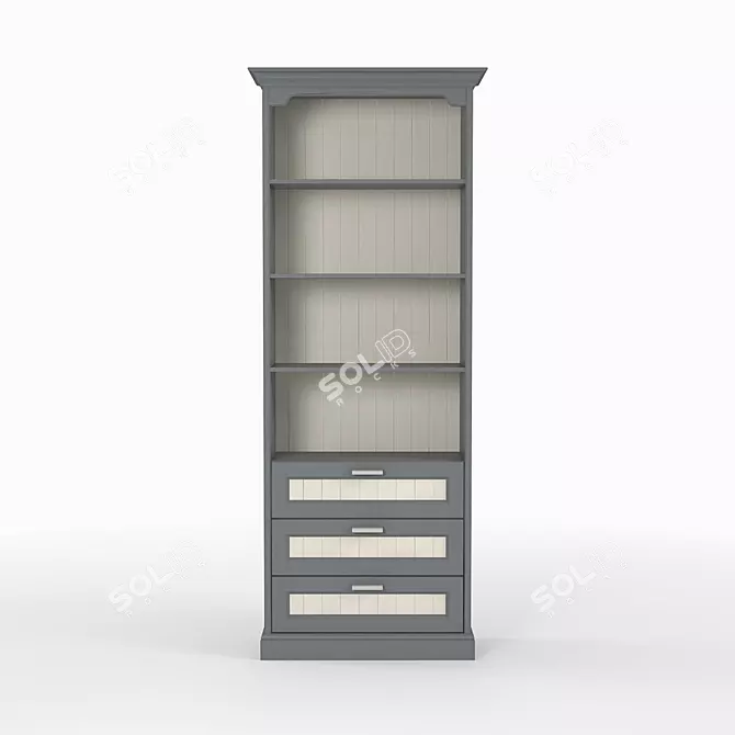 Title: Teddy TSL-4 Organizer Rack 3D model image 2