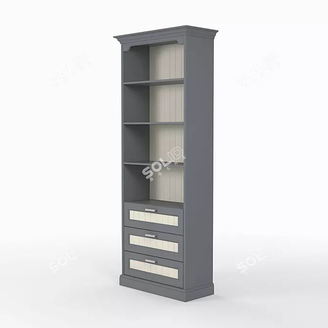 Title: Teddy TSL-4 Organizer Rack 3D model image 3