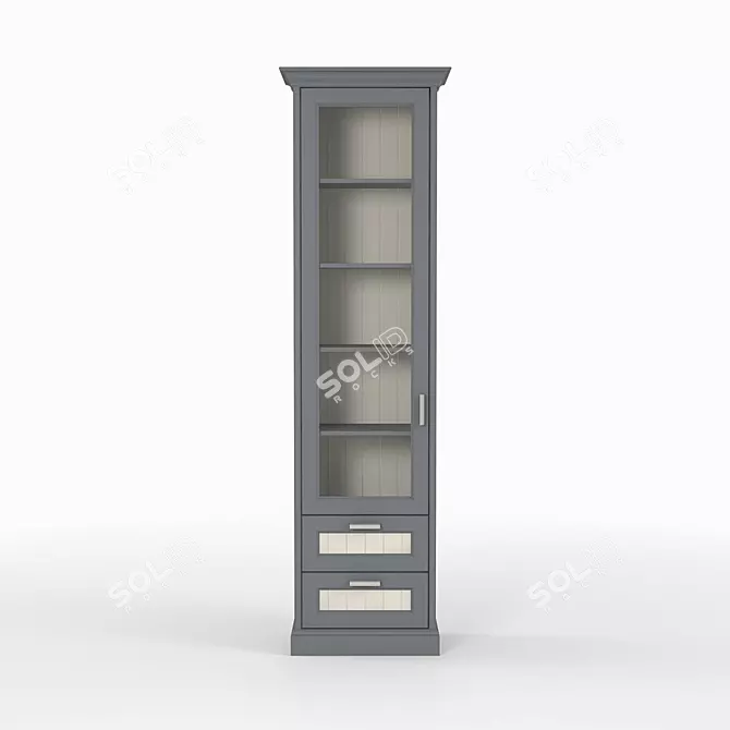 Title: Teddy TSL-6 Mesh Organizer Shelf 3D model image 2