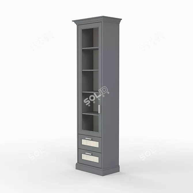 Title: Teddy TSL-6 Mesh Organizer Shelf 3D model image 3