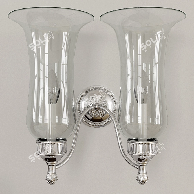 Charles Edwards Hurricane: Elegant and Striking Wall Sconce 3D model image 1