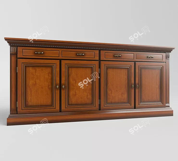 Italian Classic Furniture: Venezia Ciliegio 3D model image 1