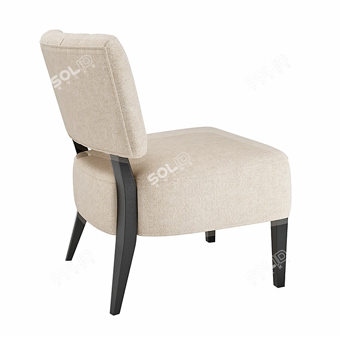 Elegant Victoria Lounge Chair 3D model image 2