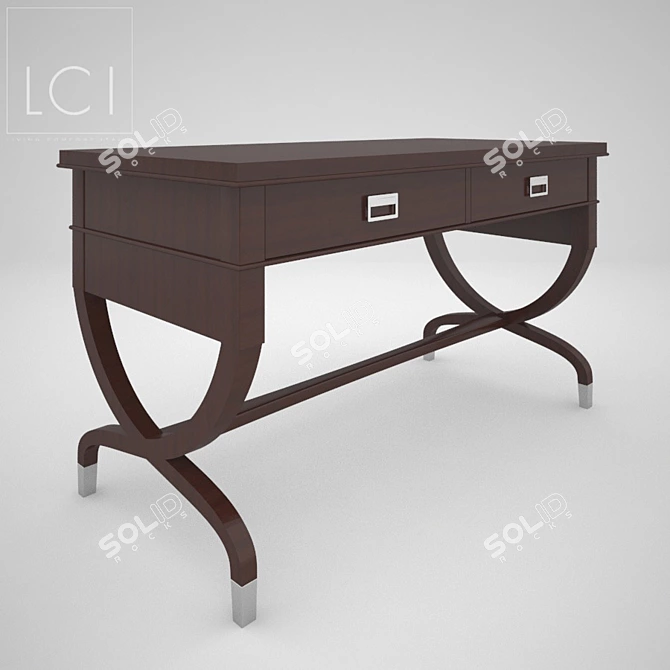 Italian Writing Desk | LCI Decora Art 3D model image 1