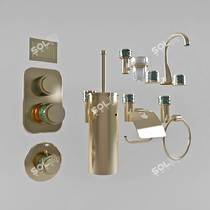 THG Bathroom Faucets 3D model image 1