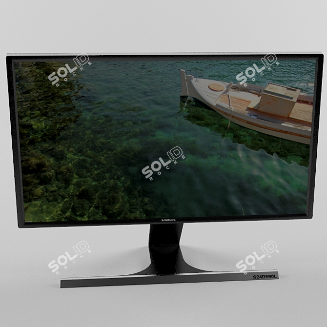 Samsung S24D590L: Clear and Crisp Visuals 3D model image 1