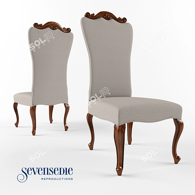 Grazia Chair - Stylish and Comfortable 3D model image 1
