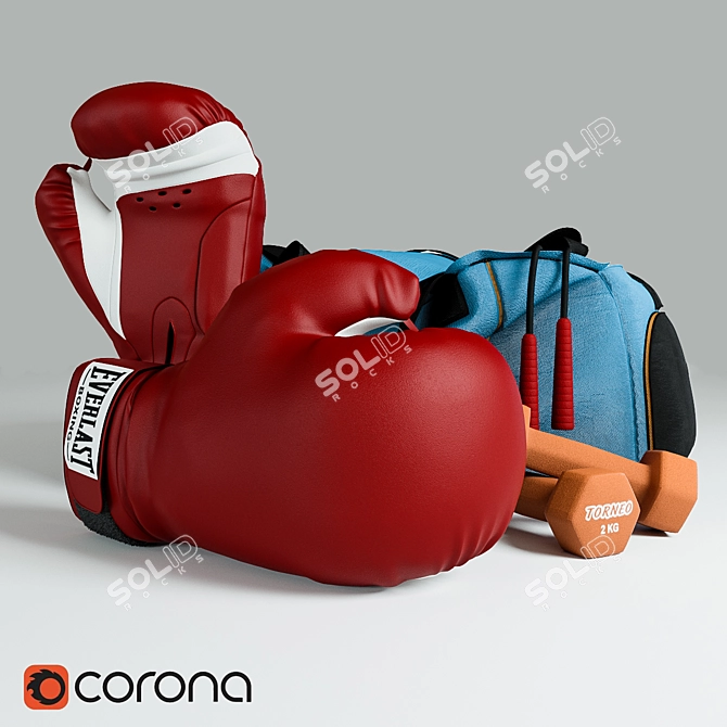 Ultimate Boxing Set 3D model image 2