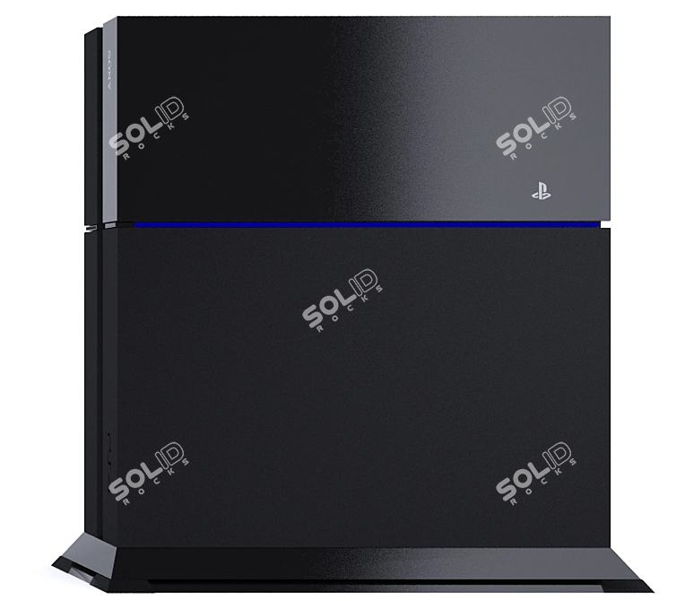 Ultimate Gaming Experience: Sony PS4 (Black+White) 3D model image 2