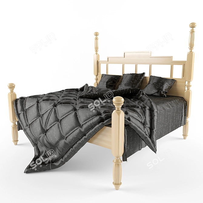 Modern Teenager Bed 3D model image 1