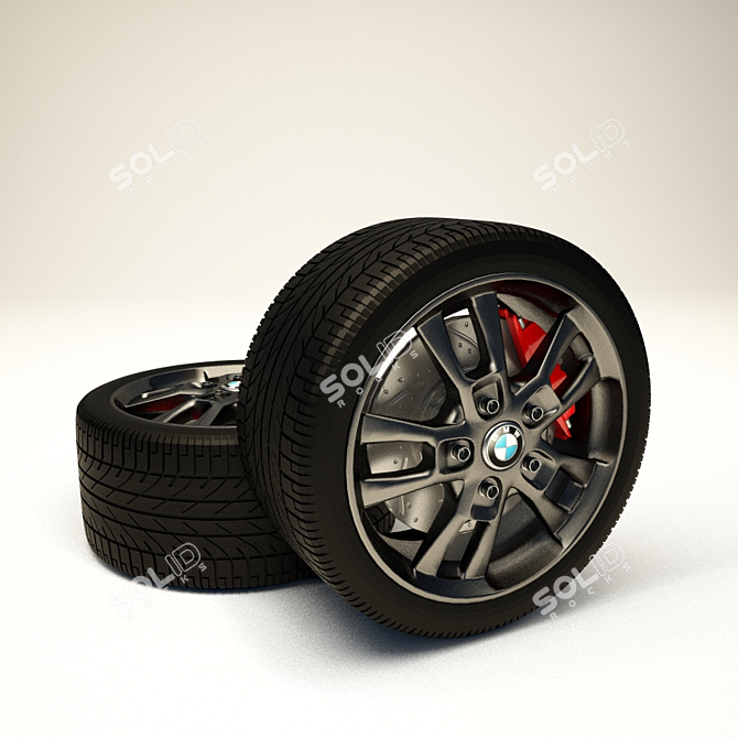 Auto Wheel: Reliable and Durable 3D model image 1