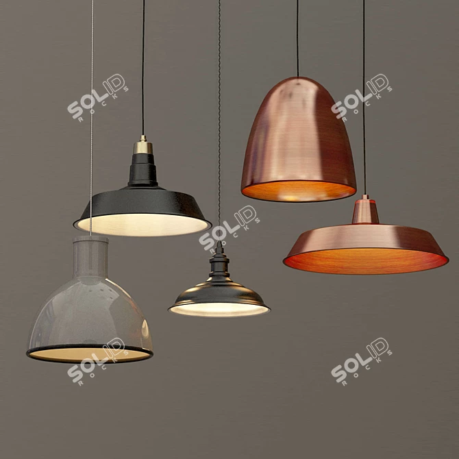 KARWEI Sil Casijn Hang Lamp 3D model image 1