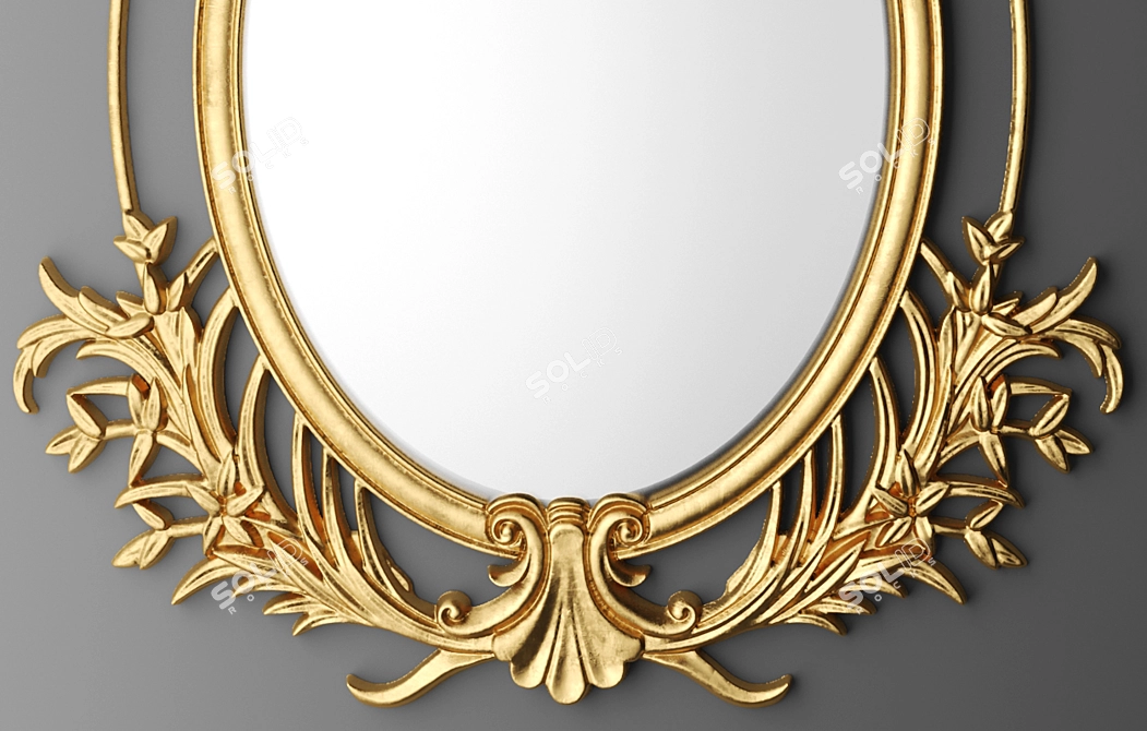 Reflective Elegance: Sleek Mirror 3D model image 3