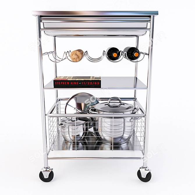 Modern Minimalist Table: IKEA GRUNDTAL 3D model image 2