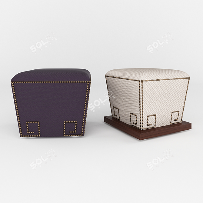 Geneva and Zheneveta Homemotions Puffs: Exquisite Comfort 3D model image 1