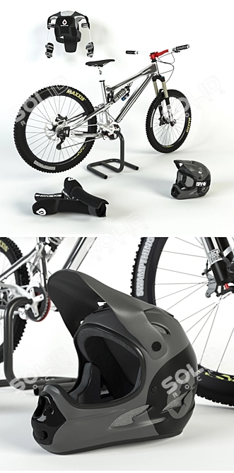 Intense SS 2009: Professional Freeride Bike 3D model image 2