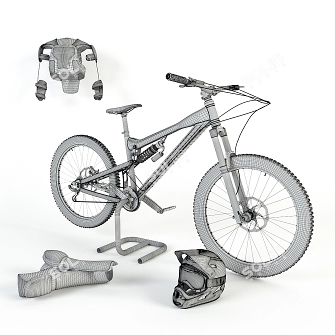 Intense SS 2009: Professional Freeride Bike 3D model image 3