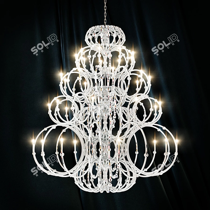 Glamorous Venus Chandelier: Luxurious Illumination 3D model image 1