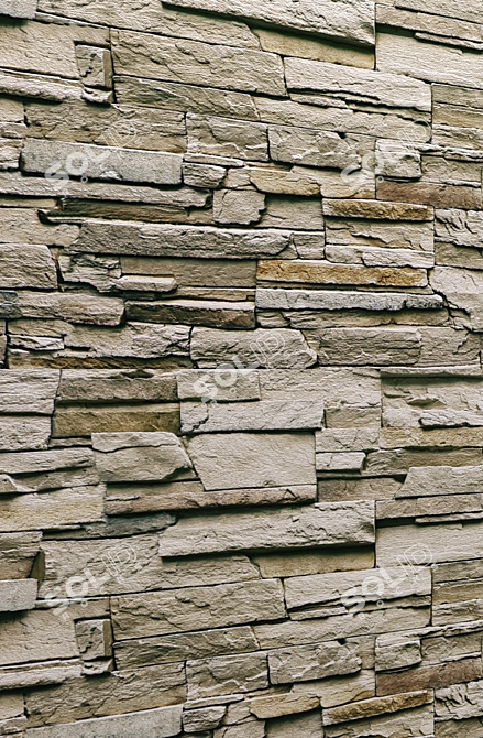 StoneCraft: High-Quality Masonry 3D model image 2