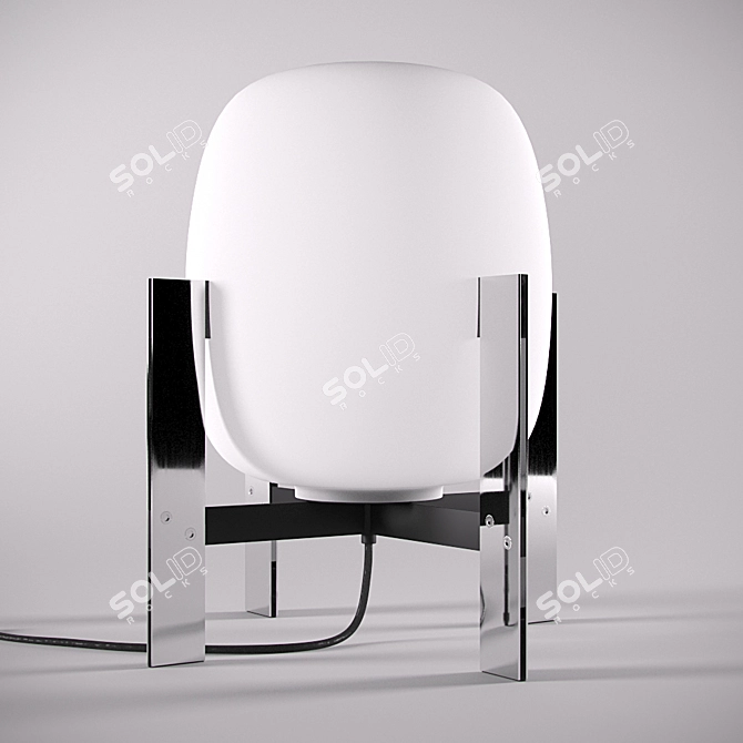 Poligon Metal Table Lamp 3D model image 1